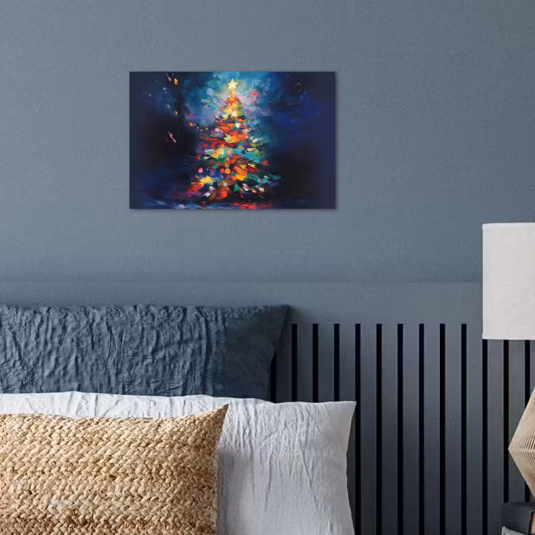 Poster - Kerstboom - Kerst - Abstract - Kleurrijk — 3