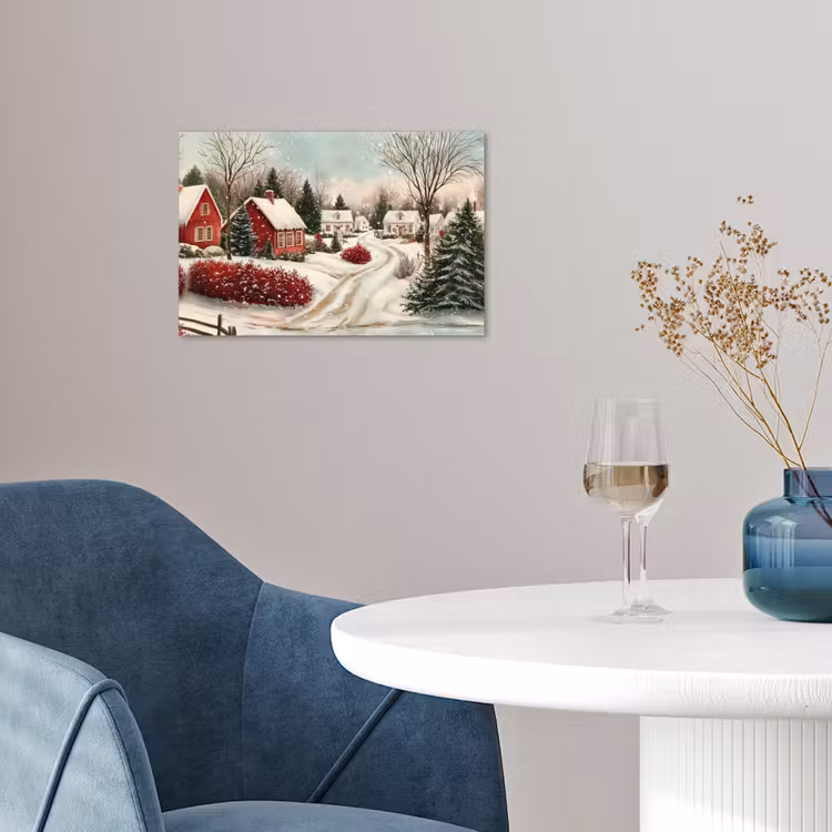 Poster - Kerstsfeer - Landelijk - Rood — 4