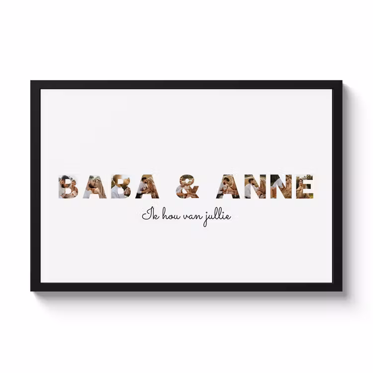 Poster met lijst - Baba & Anne — 1