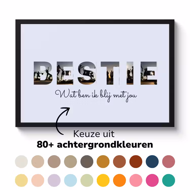 Poster met lijst - Bestie — 5