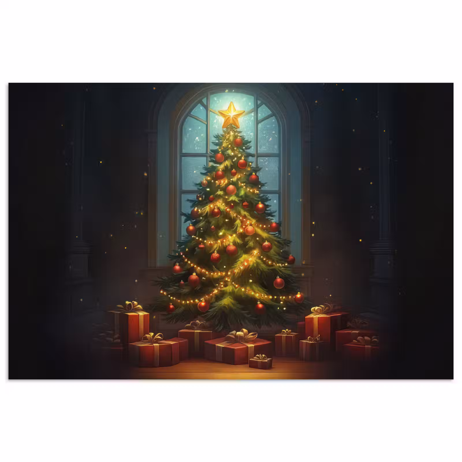 Poster - Kerstboom - Cadeau - Kerst - Winter — 1