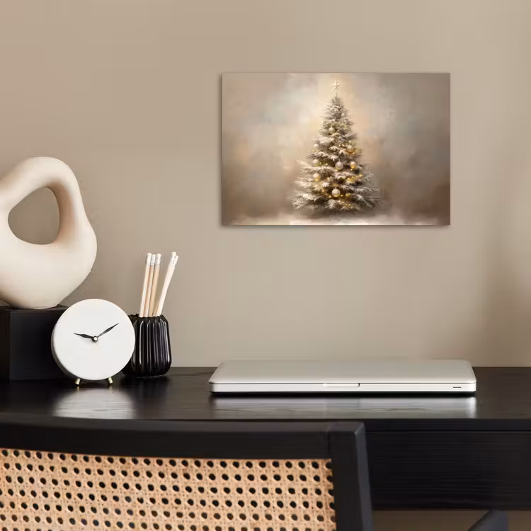 Poster - Kerst - kerstboom - Sneeuw - Art — 2