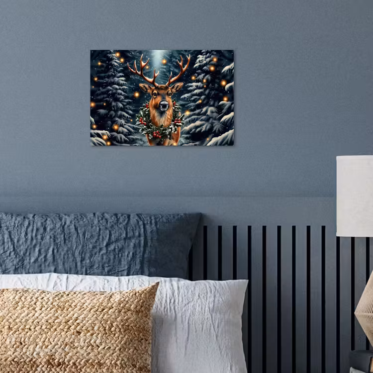 Poster - Kerst - Magie - Bos - Kleurrijk — 3