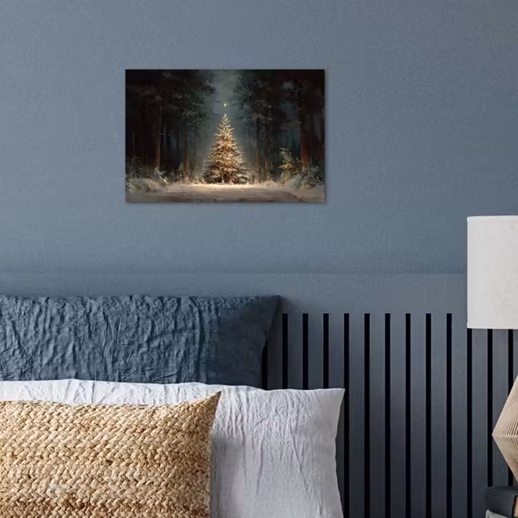 Poster - Kerstboom - Bos - Sneeuw - meerkleurig — 3
