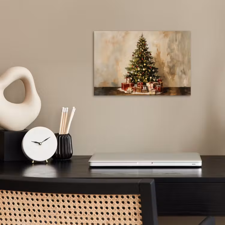 Poster - Kerstboom - Versierd - Kleurrijk — 2