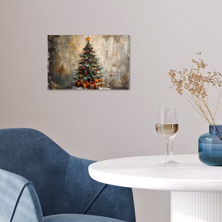 Poster - Kerstboom - Vintage - Kerst - Cadeau — 4