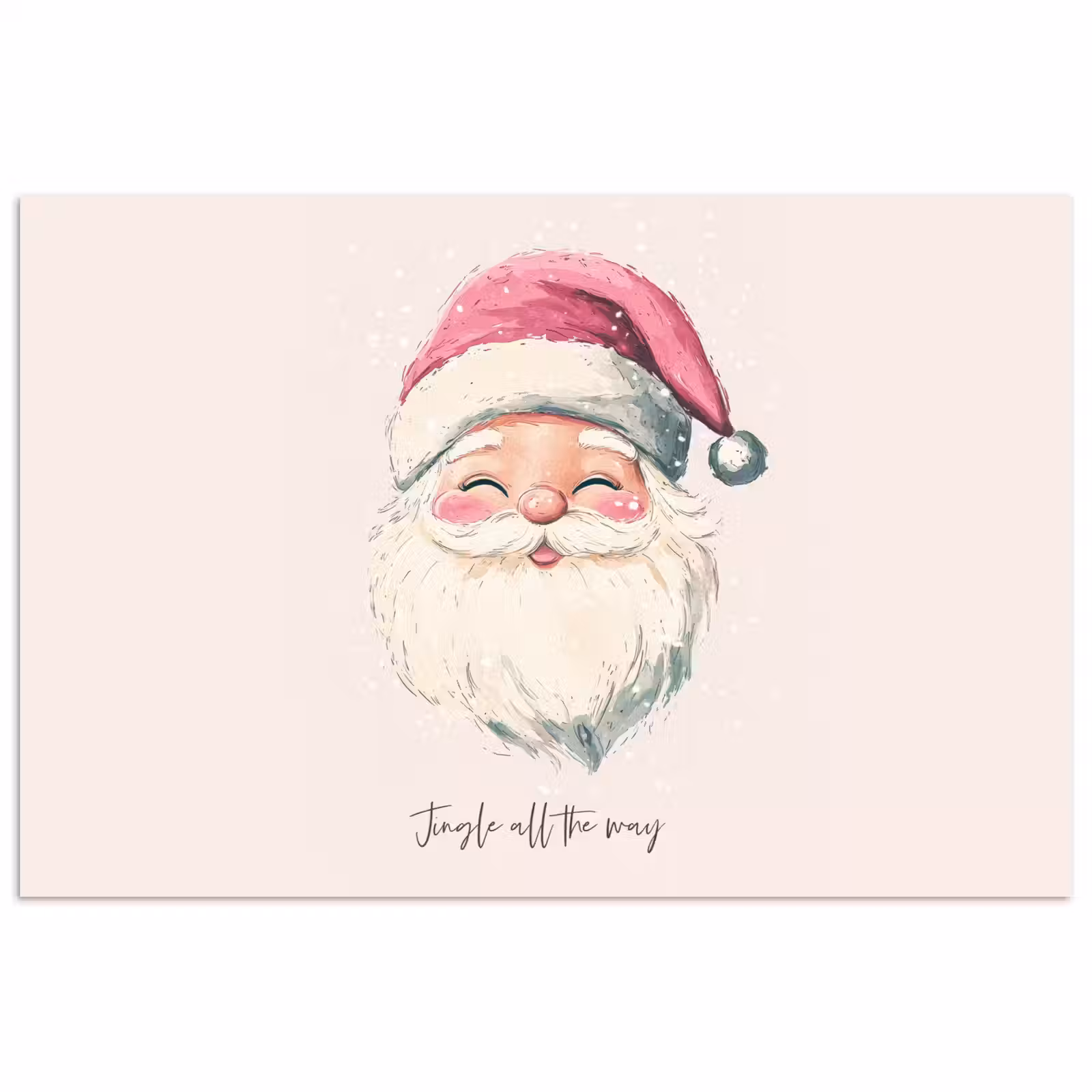 Poster - Kerstman - Kerst - Quote - Beige — 1