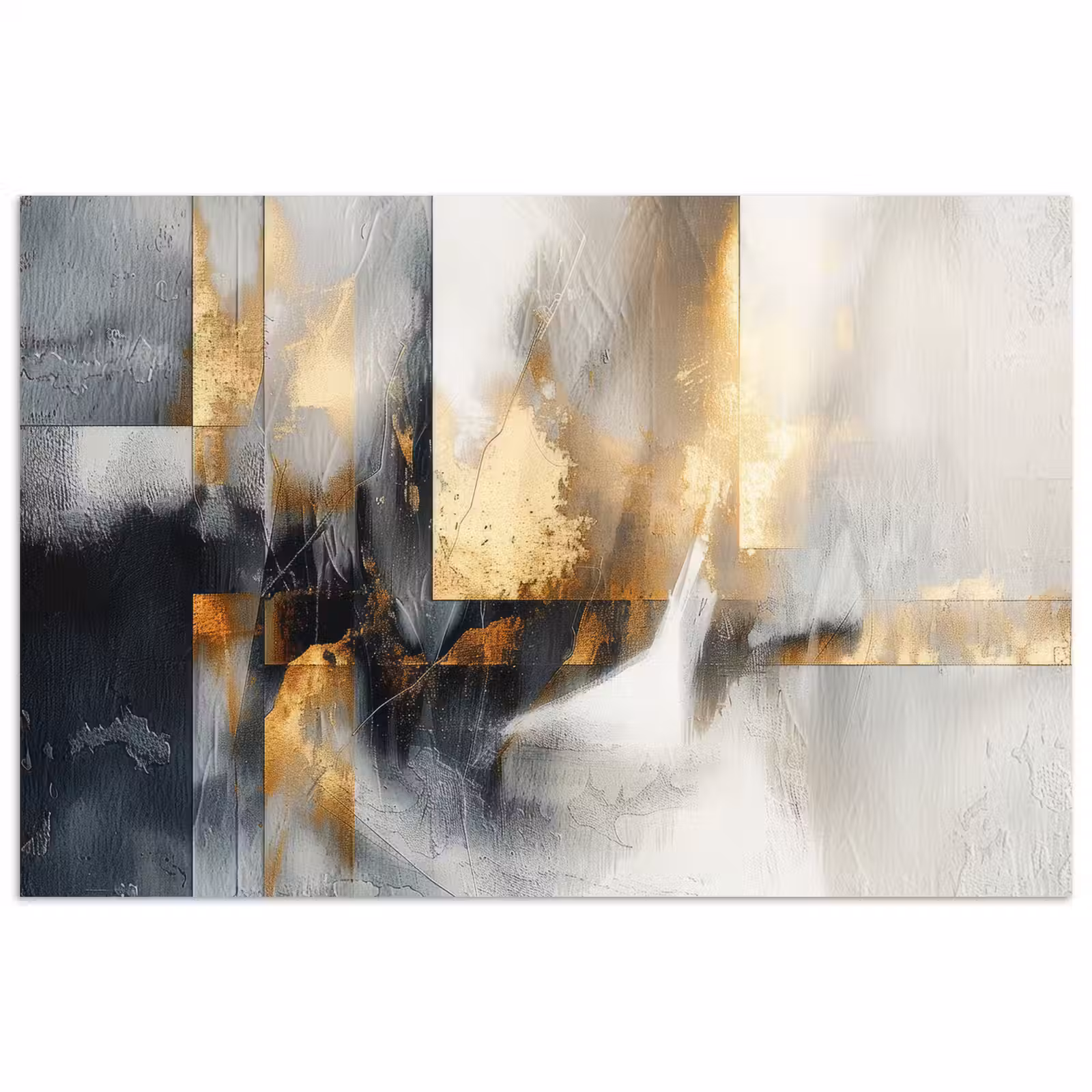 Poster - Kunst - Goud - Zilver - Abstract — 1
