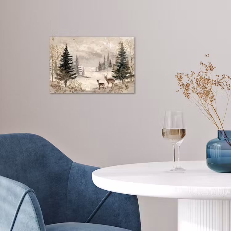 Poster - Bos - Herten - Winter - Sneeuw — 4