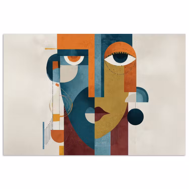 Poster - Geometrisch - Strakke vormen - Kleurrijk — 1