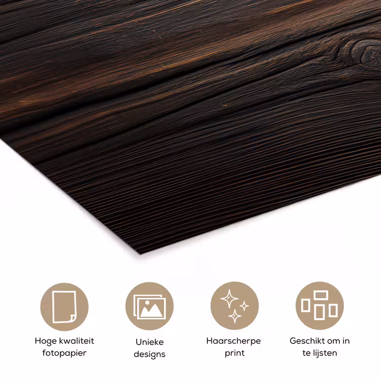 Poster - Hout - Grillige nerven — 5