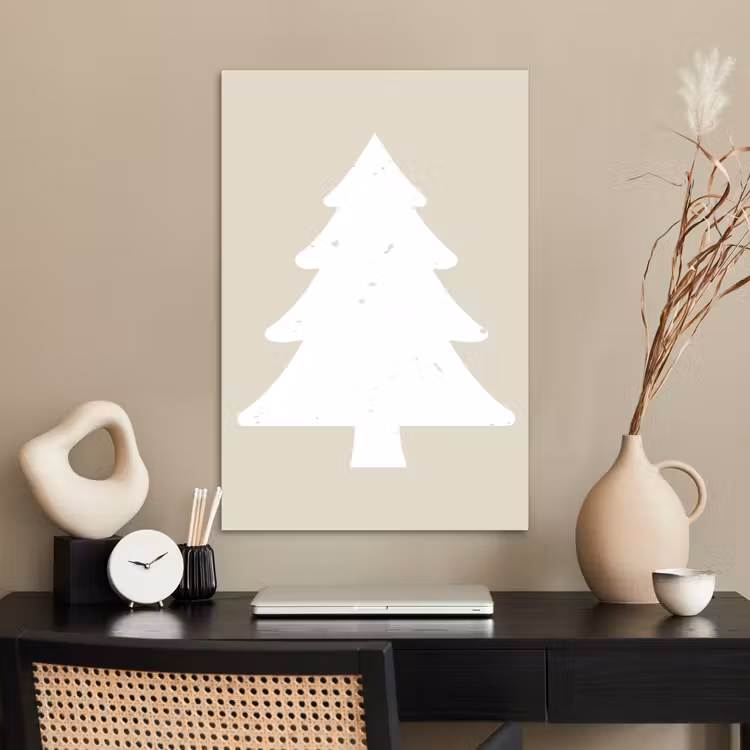 Poster - Japandi - Kerstboom - Beige - Kerstversiering — 2