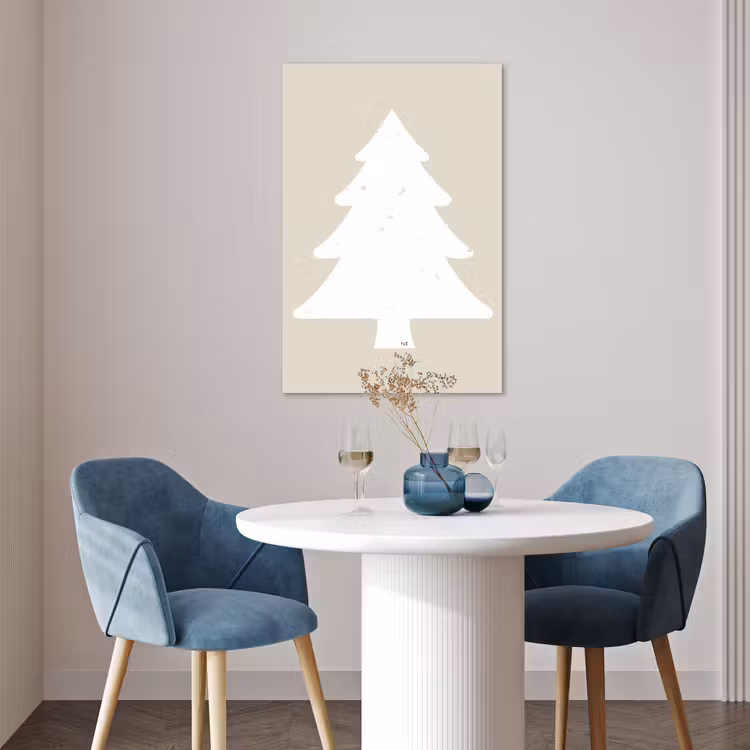 Poster - Japandi - Kerstboom - Beige - Kerstversiering — 4