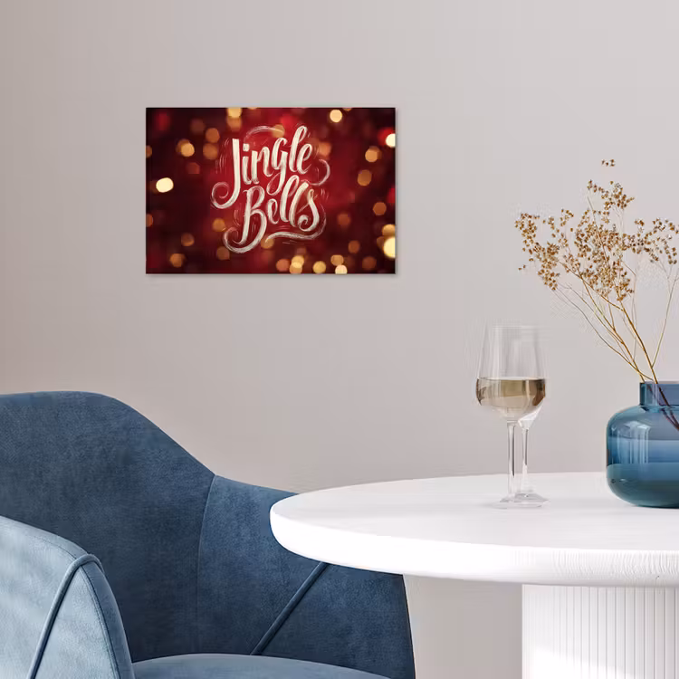 Poster - Jingle - Bells - Kerst - Rood — 4