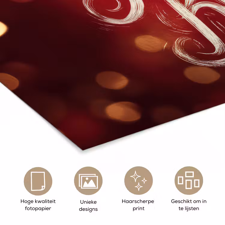 Poster - Jingle - Bells - Kerst - Rood — 5