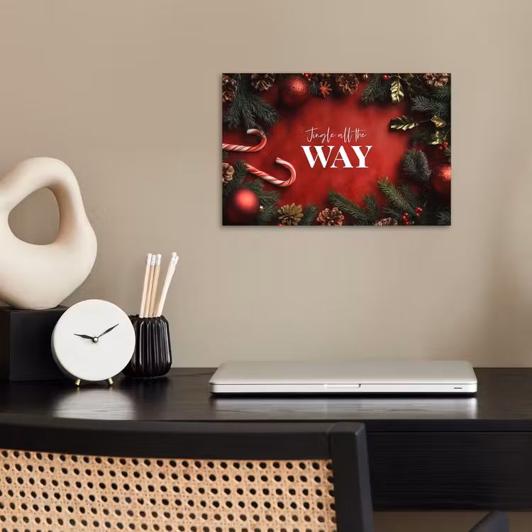Poster - Kerst - Quote - Rood - Kerstballen — 2