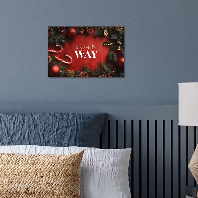 Poster - Kerst - Quote - Rood - Kerstballen — 3