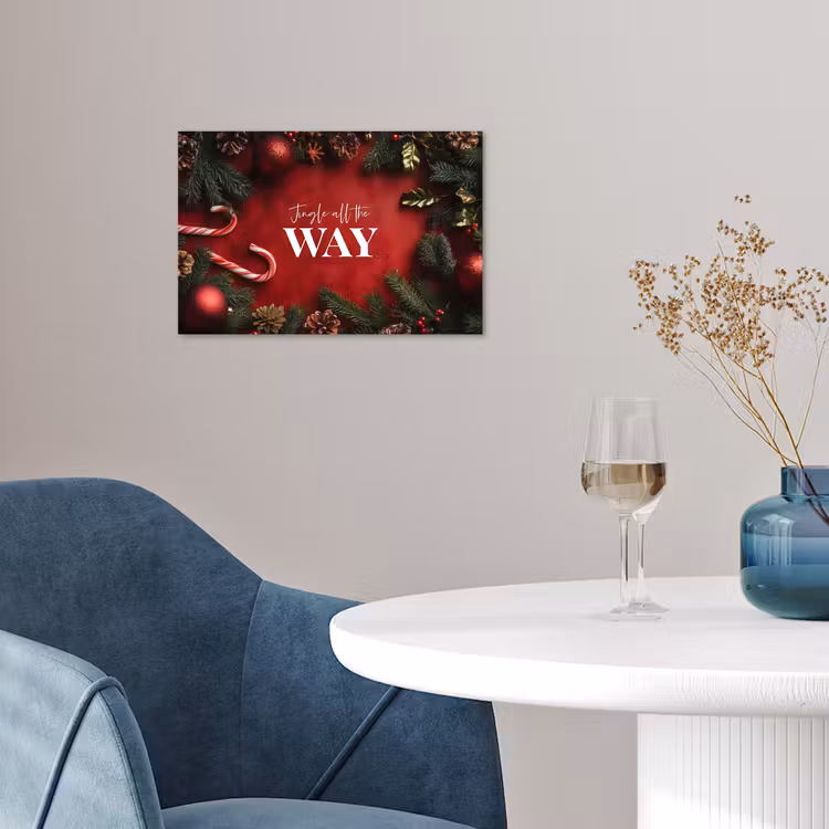 Poster - Kerst - Quote - Rood - Kerstballen — 4