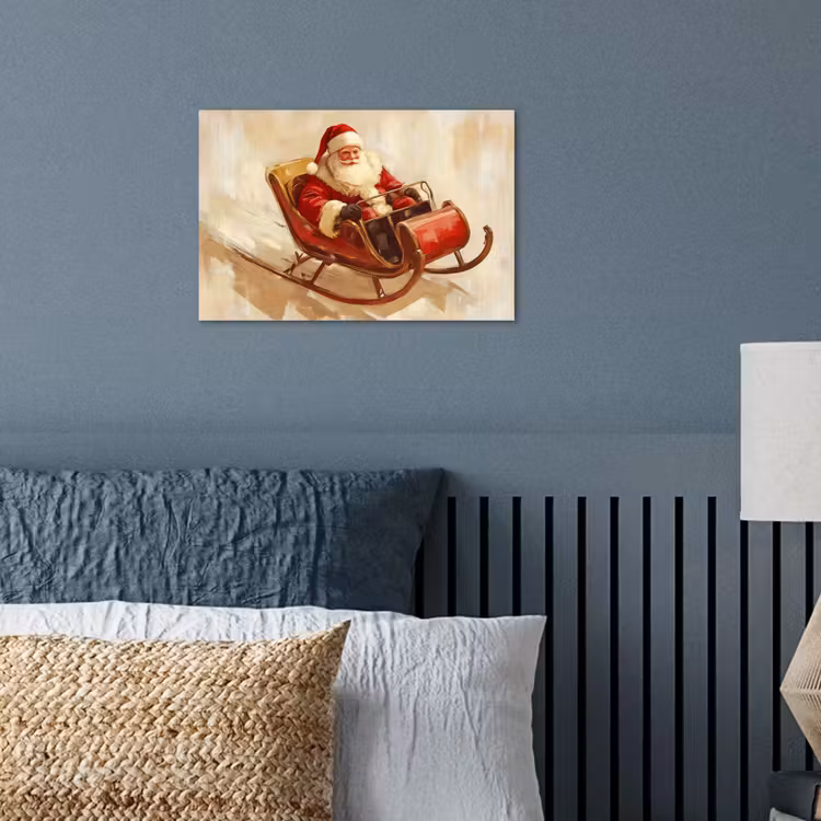 Poster - Kerst - Slee - Kerstman — 3