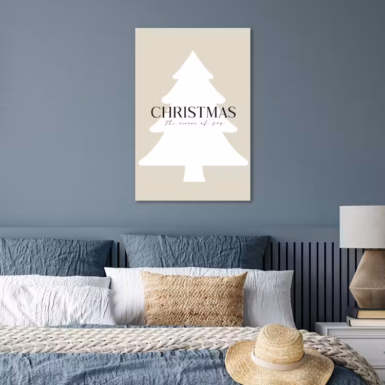 Poster - Kerstboom - Japandi - Christmas - Beige — 3
