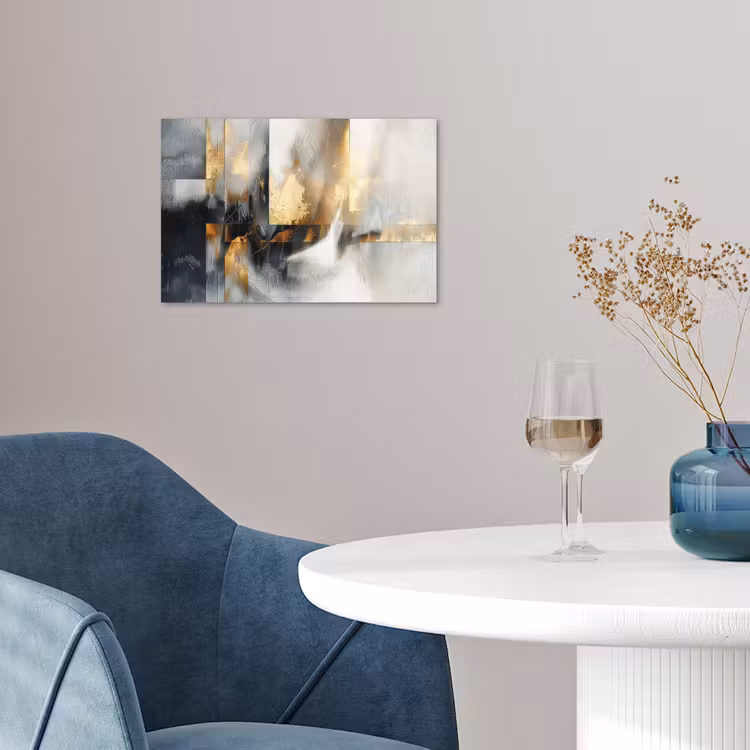 Poster - Kunst - Goud - Zilver - Abstract — 4