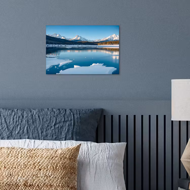 Poster - Landschap - Winter - Meer - Bergen - Uitzicht - IJs — 3