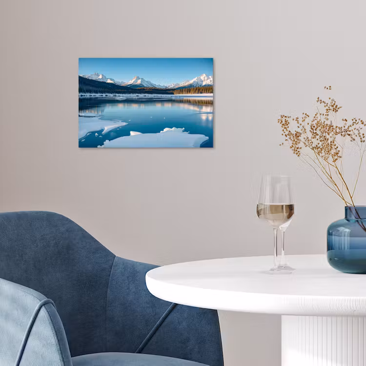 Poster - Landschap - Winter - Meer - Bergen - Uitzicht - IJs — 4