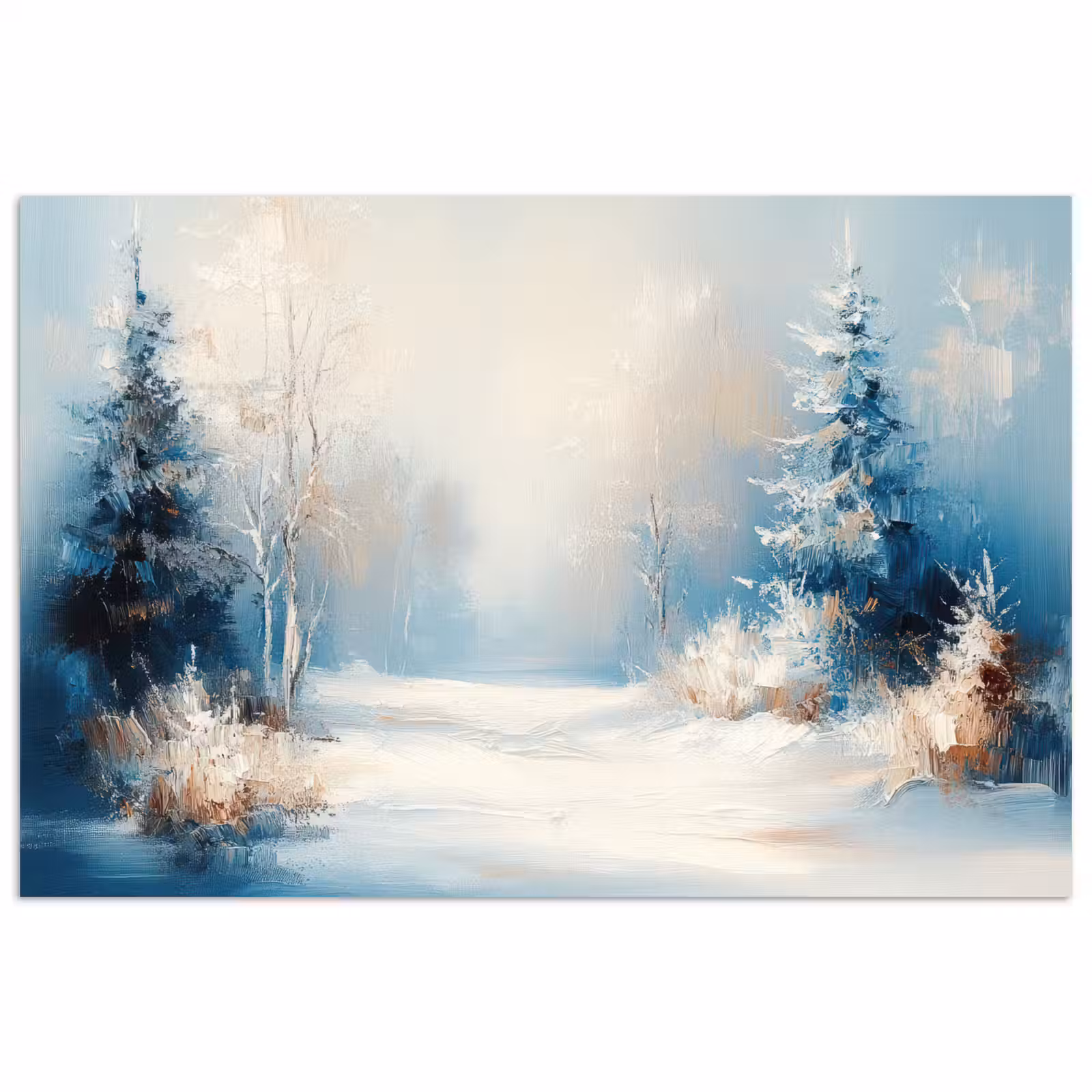 Poster - Bos - Winter - Natuur - Abstract - Sneeuw — 1