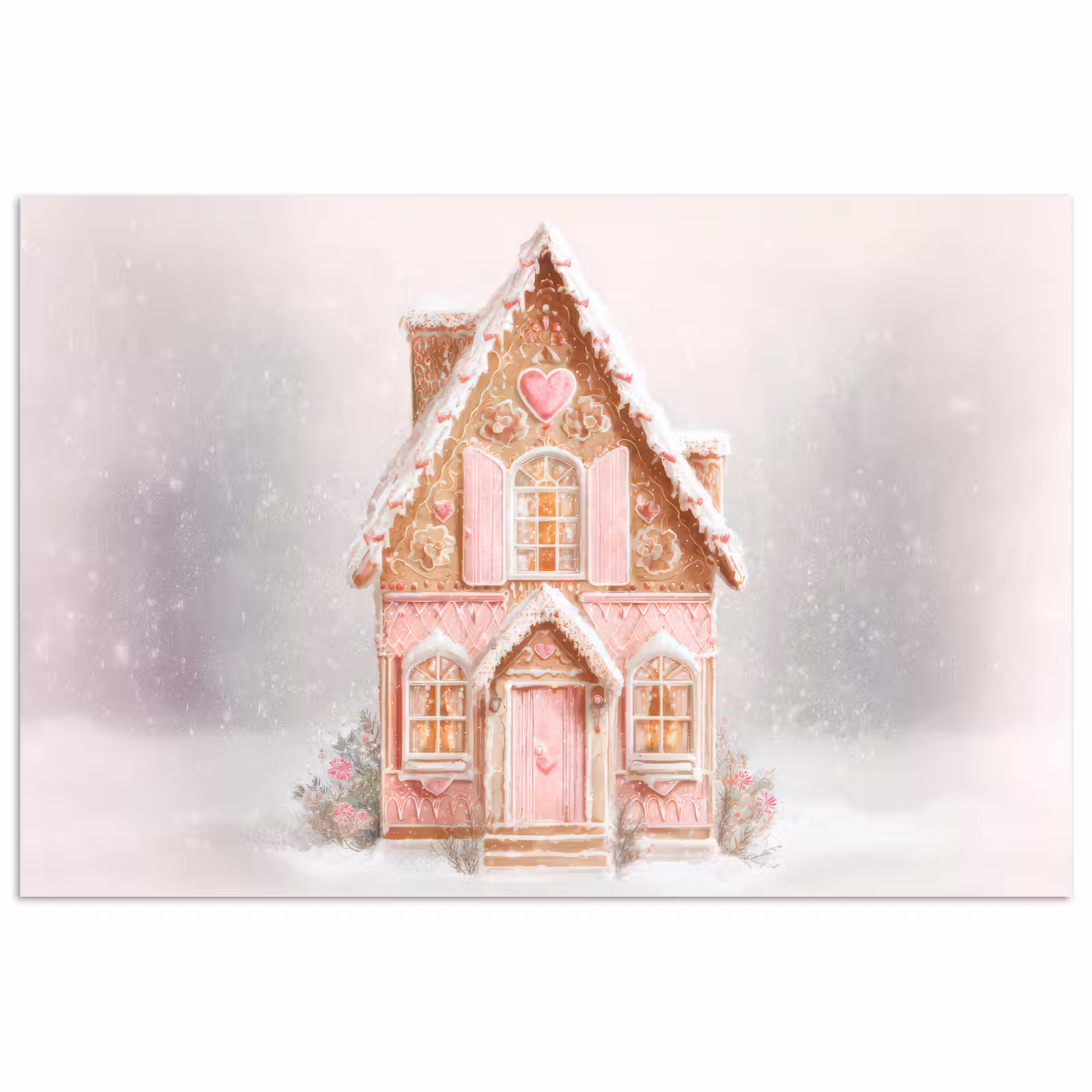 Poster - Huisje - Suiker - Pastel — 1