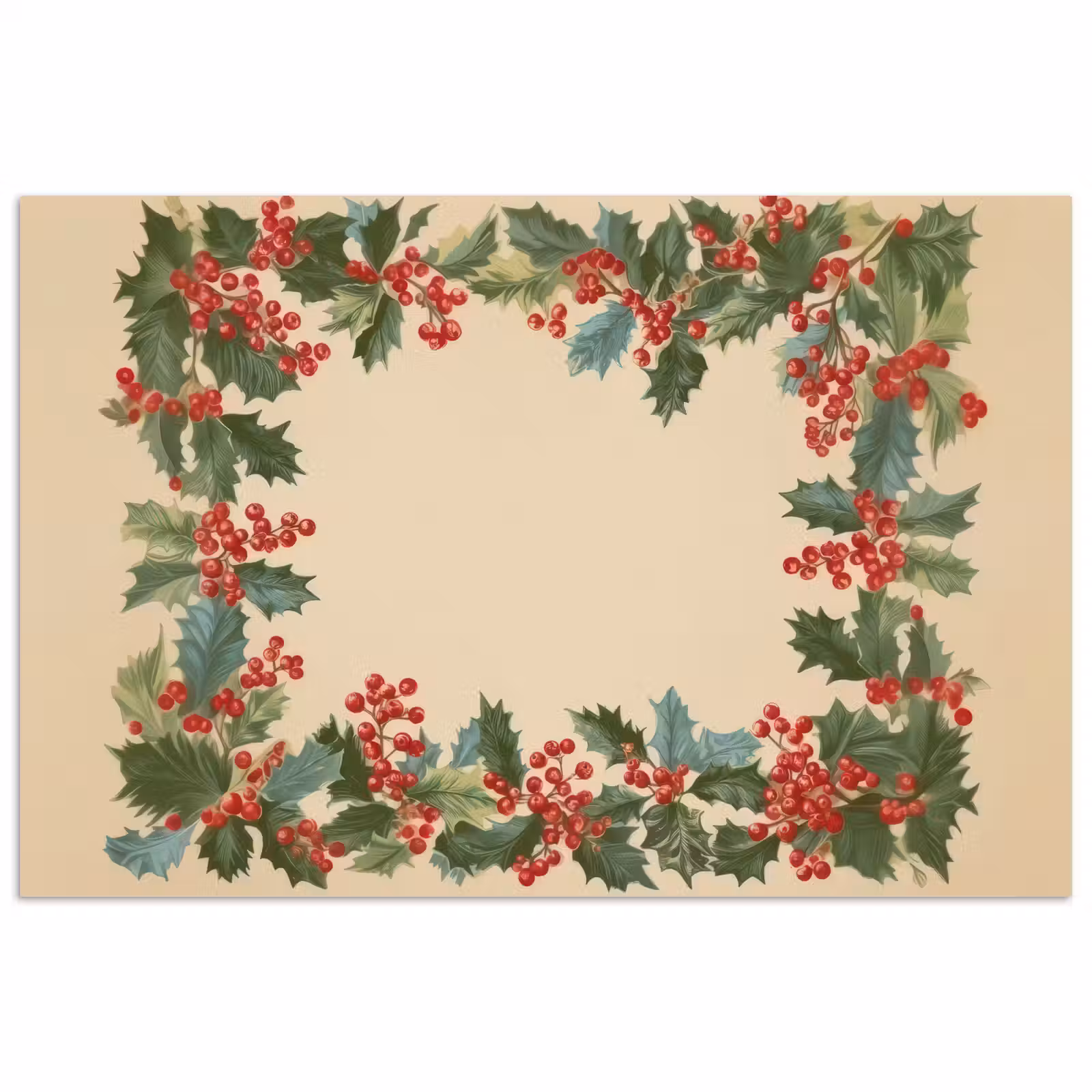 Poster - Hulstrand - Bessen - Beige — 1