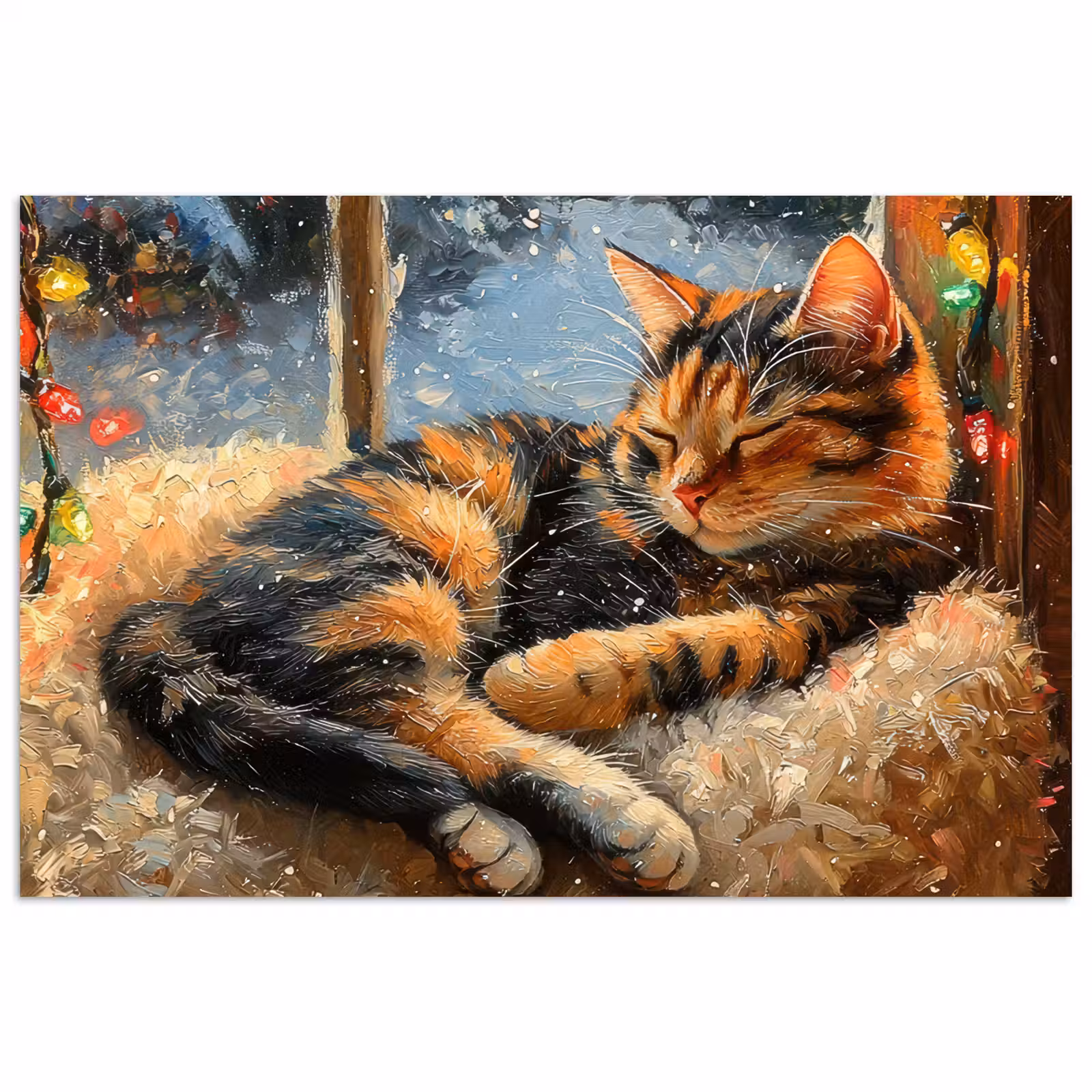Poster - Kat - Kerst - Winter - Dier — 1