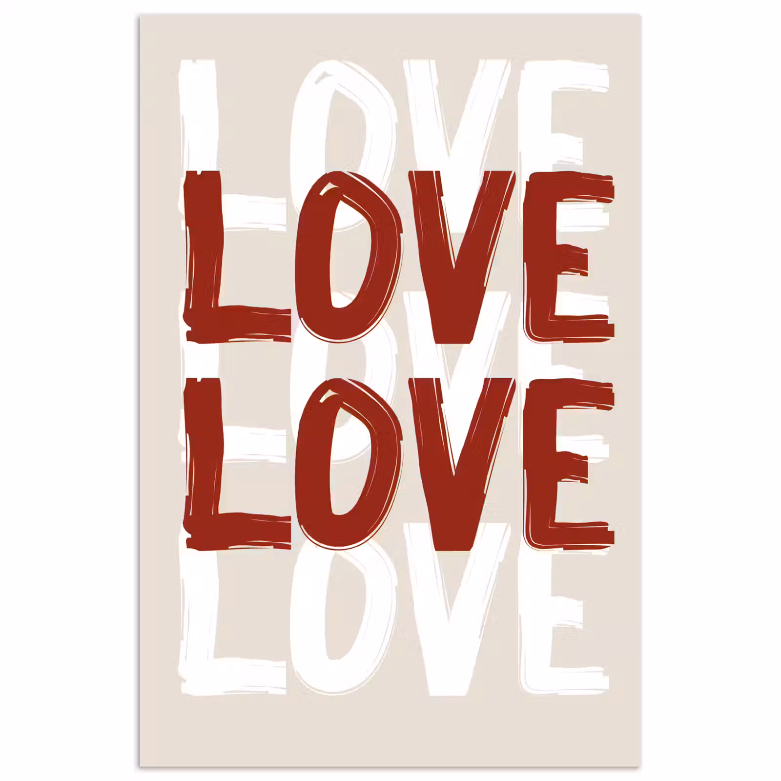 Poster - Love - Rood - Tekst — 1