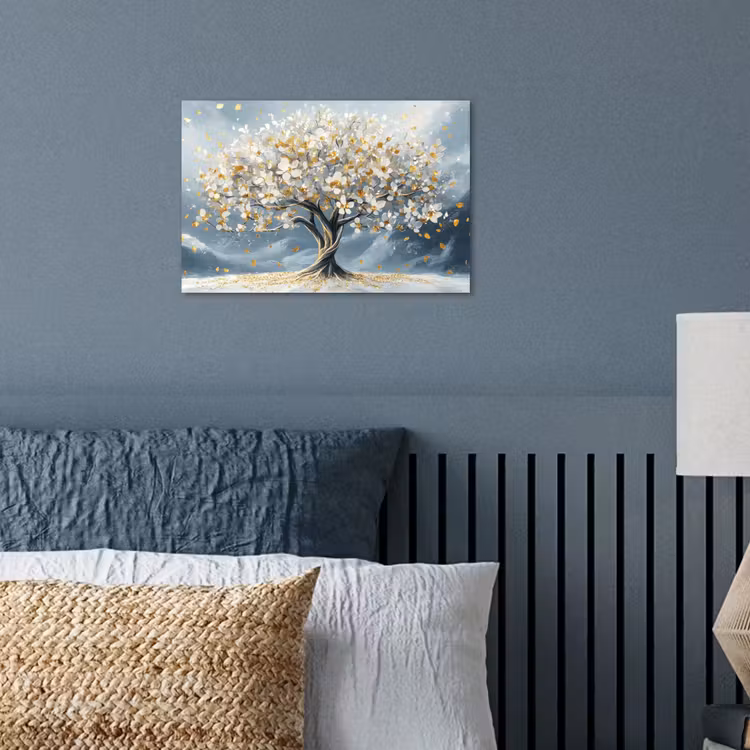 Poster - Boom - Winter - Levensboom - Modern - Goud — 3