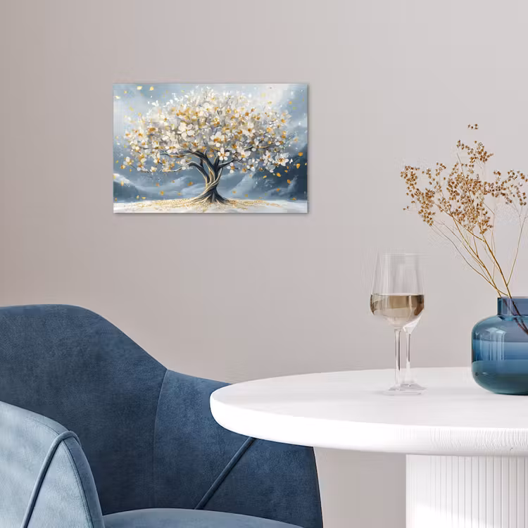 Poster - Boom - Winter - Levensboom - Modern - Goud — 4