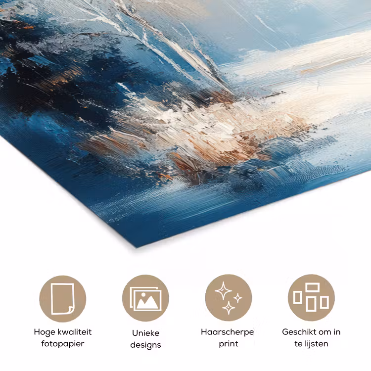 Poster - Bos - Winter - Natuur - Abstract - Sneeuw — 5