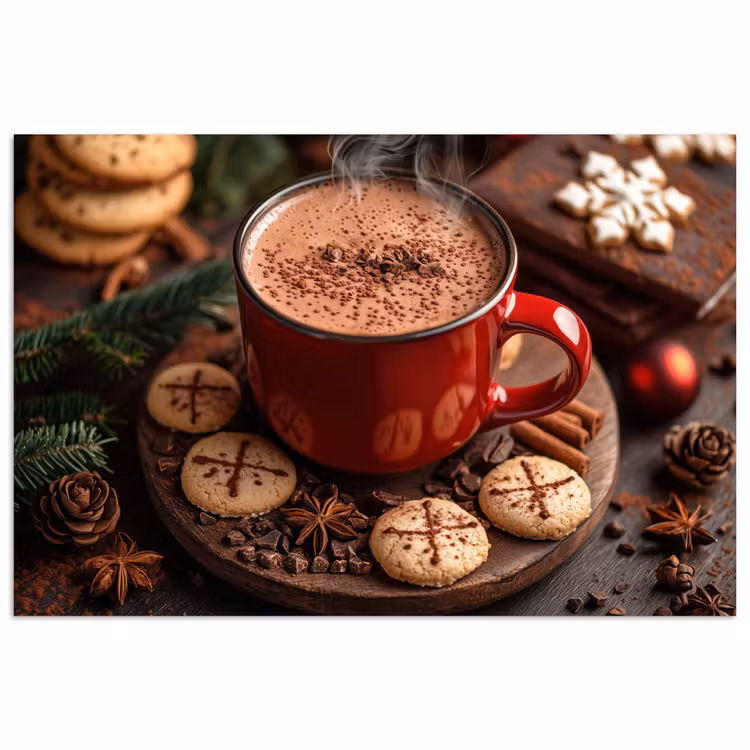 Poster - Chocolademelk - Mok - Winter - Kerst - Gezelligheid — 1