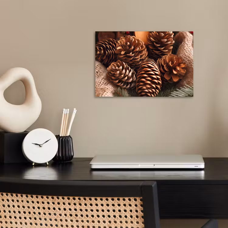 Poster - Dennenappels - Boom - Winter - Natuur - Bruin — 2
