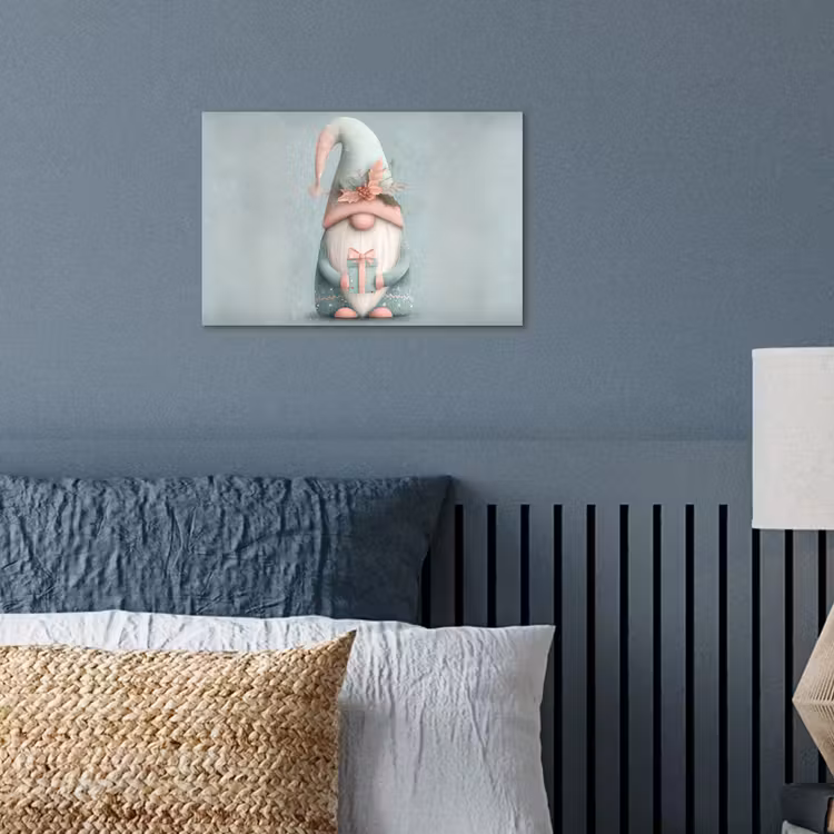 Poster - Kerstgnome - Cadeau - Groen — 3