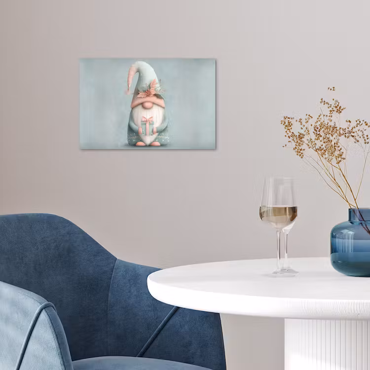 Poster - Kerstgnome - Cadeau - Groen — 4