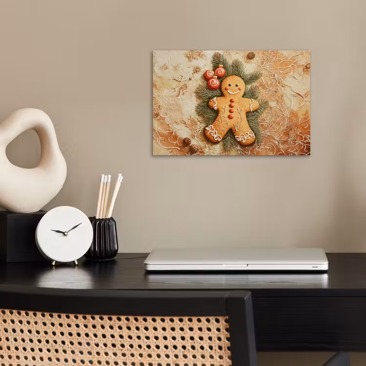 Poster - Kerstmis - Koekje - Poppetje - Speculaas — 2
