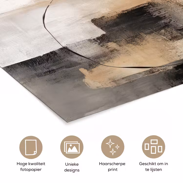 Poster - Kunst - Abstract - Grijs - Industrieel — 5