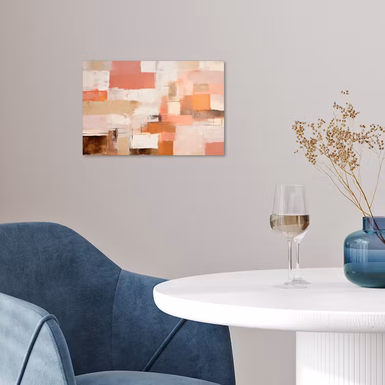 Poster - Kunst - Roze - Abstract — 4