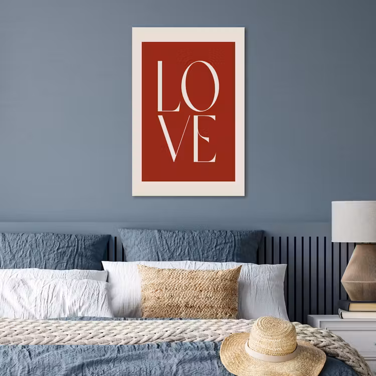 Poster - Love - Rood - Minimalistisch — 3