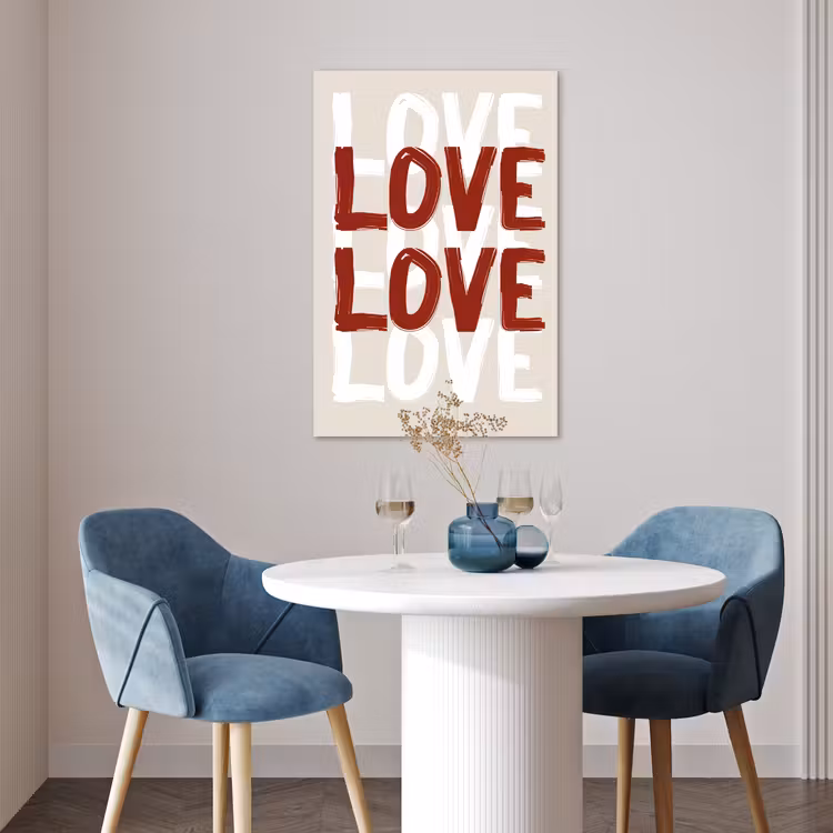 Poster - Love - Rood - Tekst — 4