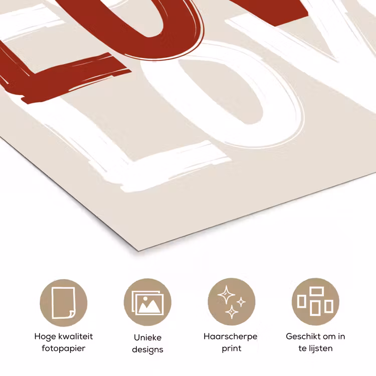 Poster - Love - Rood - Tekst — 5