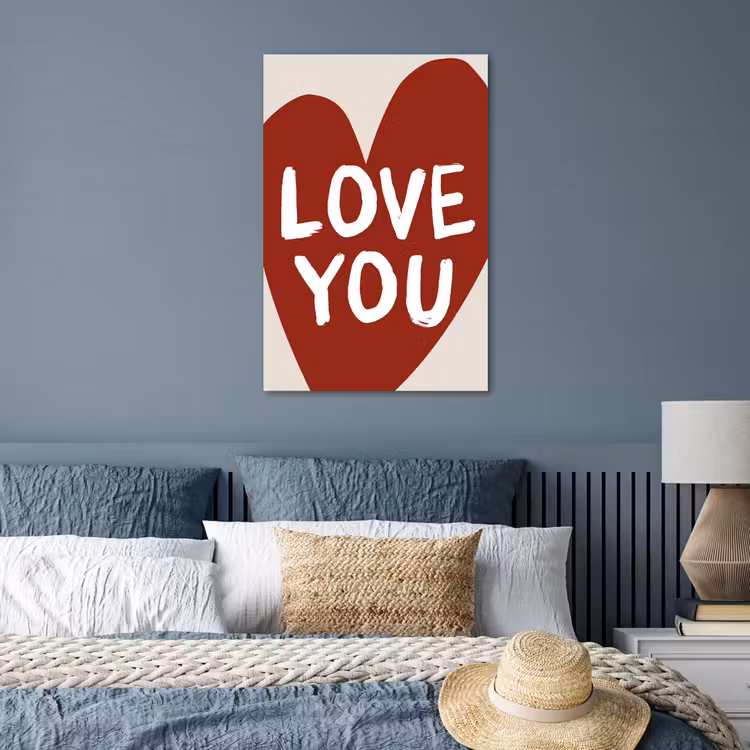 Poster - Loveyou - Hart - Rood — 3