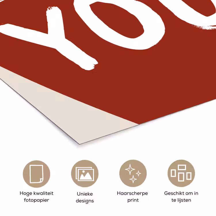 Poster - Loveyou - Hart - Rood — 5