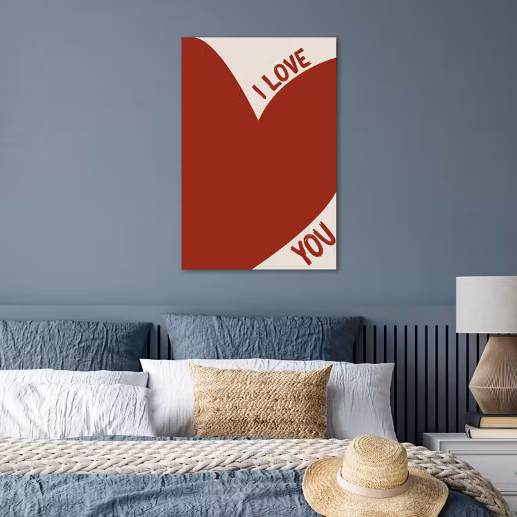 Poster - Loveyou - Rood - Hart — 3