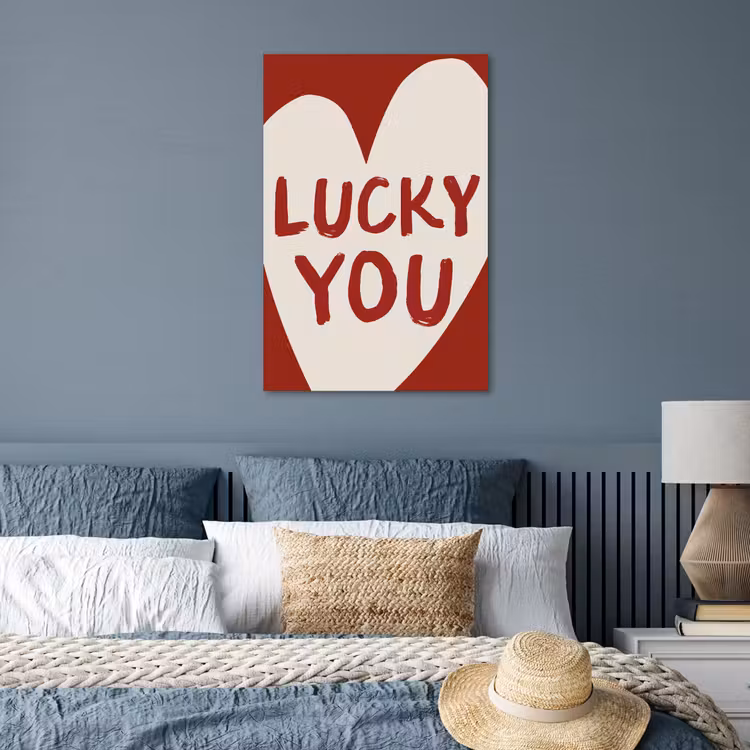 Poster - Lucky - Hart - Rood — 3
