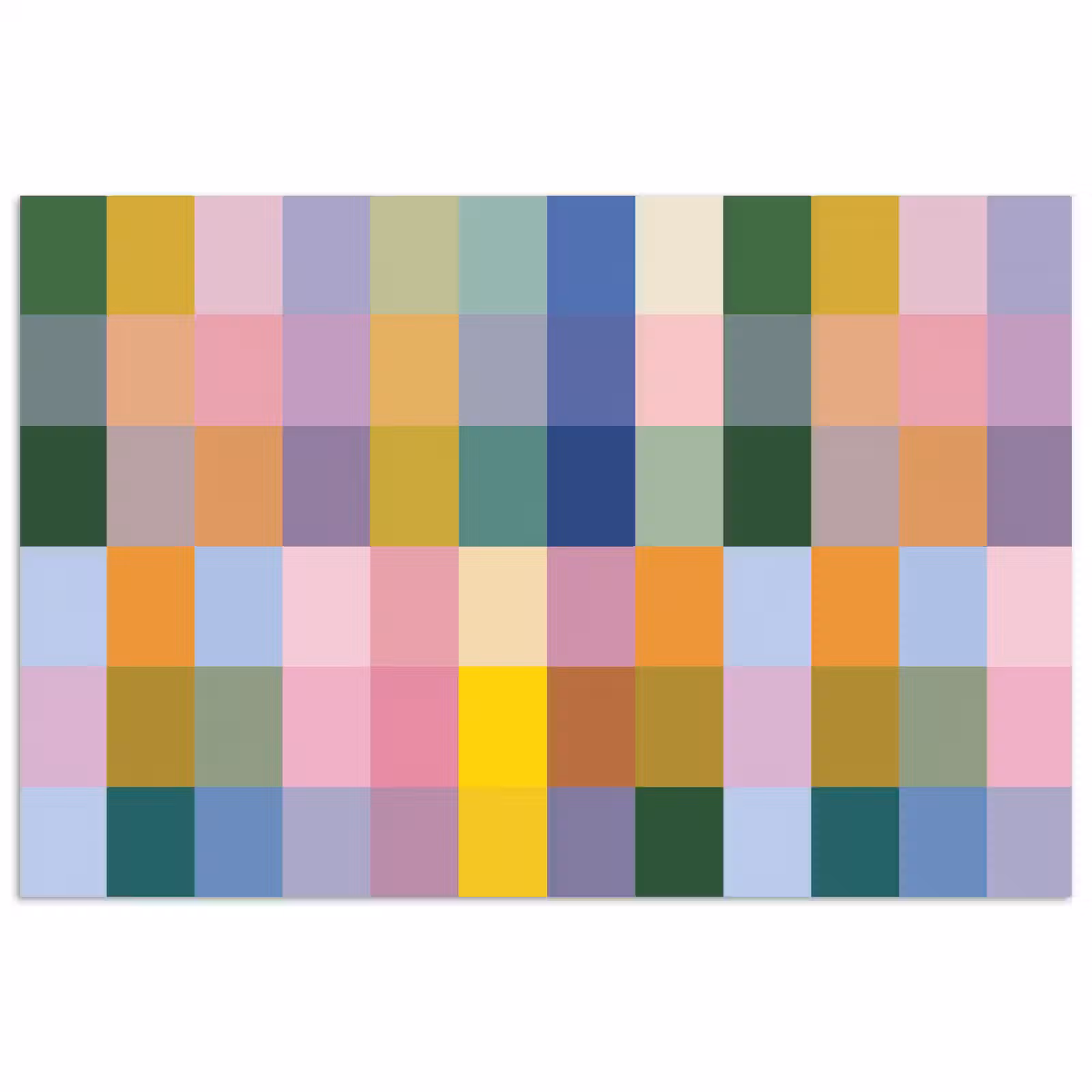 Poster - Blokken - Vierkant - Patroon - Gekleurd — 1